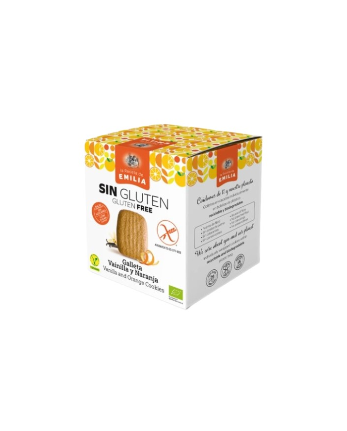 Galleta vainilla y naranja s/g bio 125gr receta  e