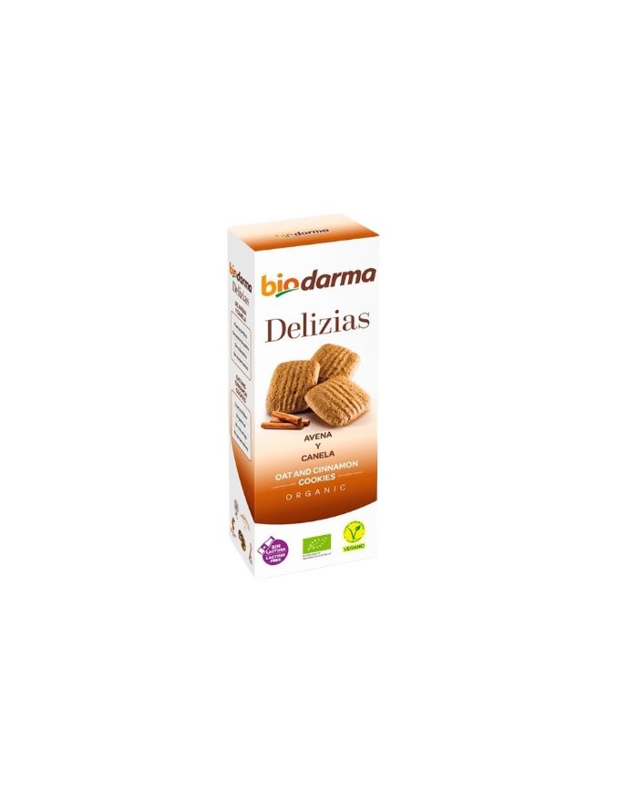 Delizias galletas avena canela 125gr bio biodarma
