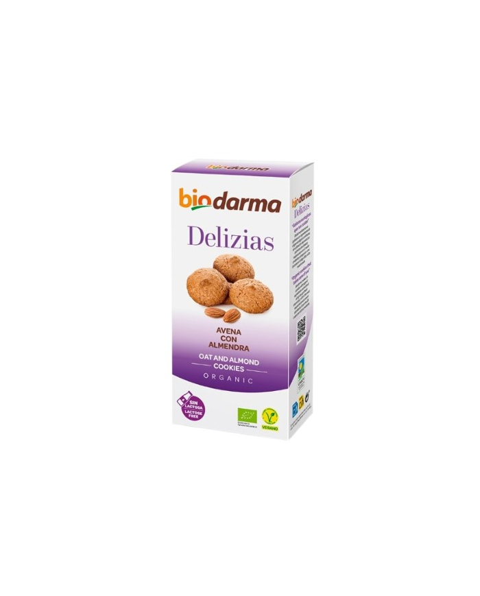 Delicias galletas avena almendra bio 125g biodarma