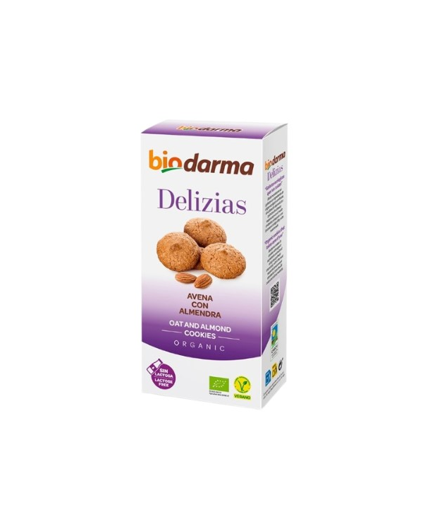 Delicias galletas avena almendra bio 125g biodarma