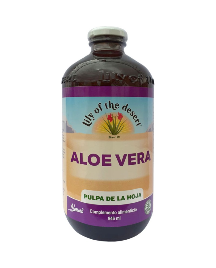 Zumo aloe vera pulpa de la hoja 946ml lily of the