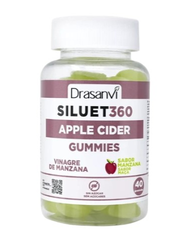 Siluet 360 vinagre manzana 40 gummies sabor manzan