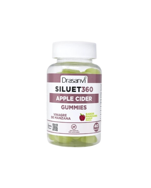 Siluet 360 vinagre manzana 40 gummies sabor manzan