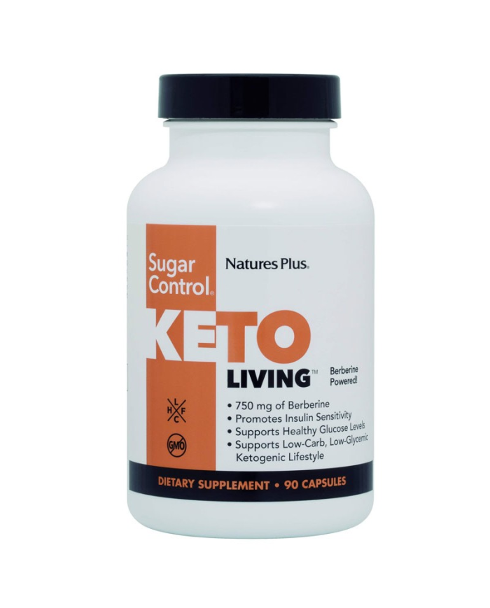 Keto living sugar control 90caps natures plus