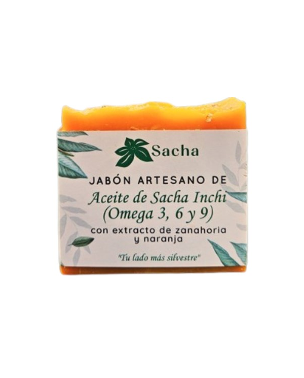 Jabon aceite sacha inchi extracto zanahoria y nara