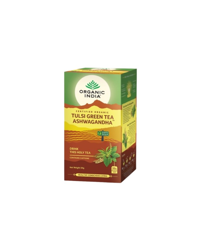 Tulsi te verde ashwagandha 25f bio organic india