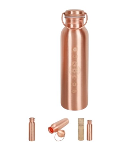 Botella cobre chakras 950ml indiaveda