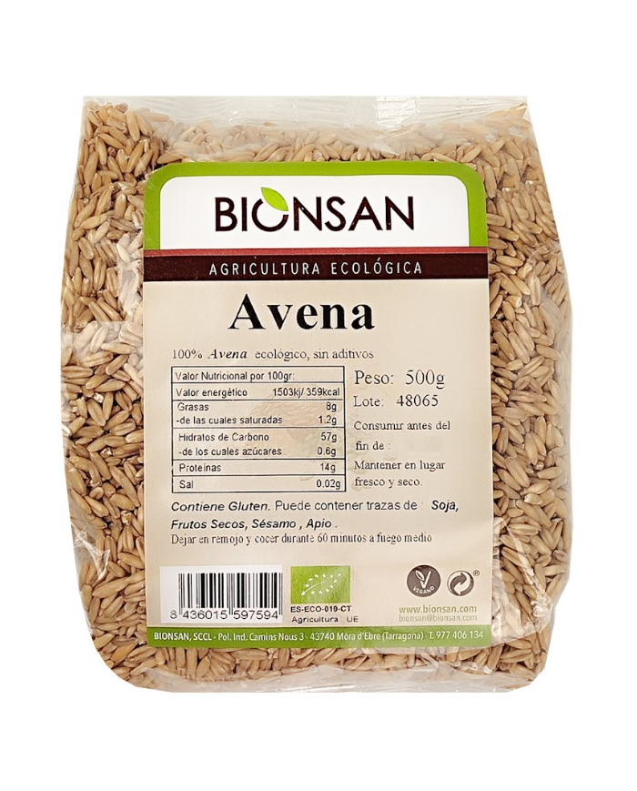 Avena grano eco 500g bionsan