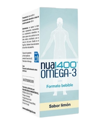 Nua 1400 omega 3 limon 60ml