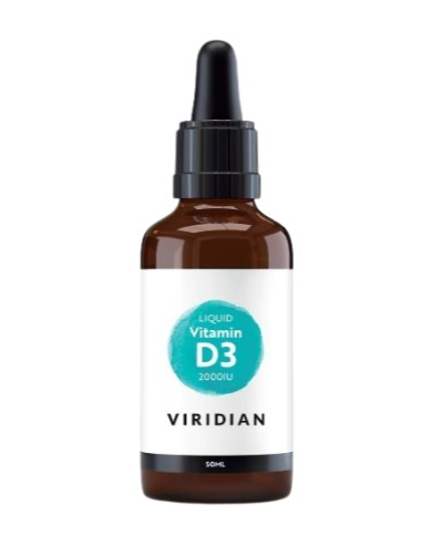 Vitamina d3 2000iu 50ml liquida vegana viridian