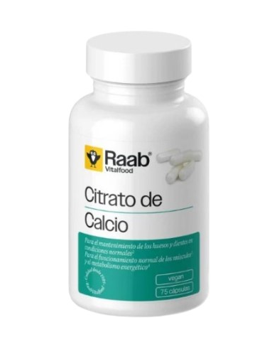Citrato de calcio 75 capsulas vegan raab