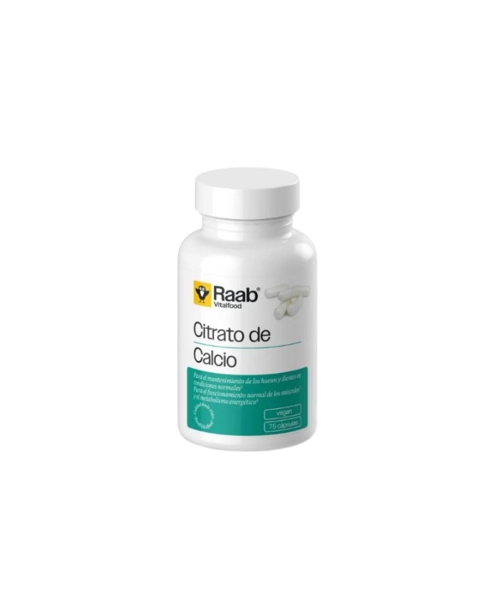 Citrato de calcio 75 capsulas vegan raab