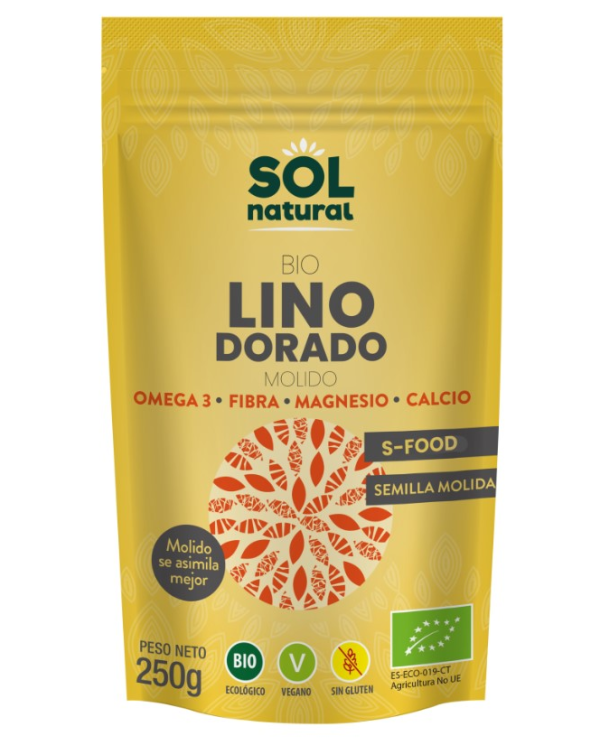 Lino dorado triturado 250gr sol natural