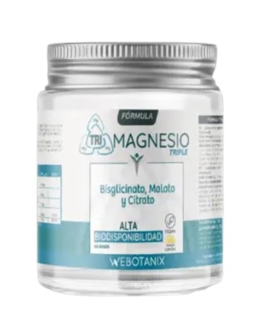 Triple magnesio polvo limon webotanix