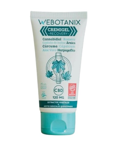 Cremigel recovery cbd 120mg webotanix
