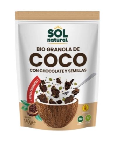 Granola coco chocolate y semillas 140gr bio sol n