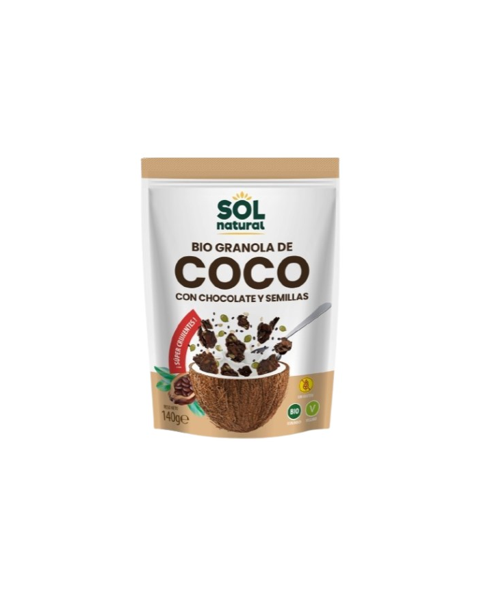 Granola coco chocolate y semillas 140gr bio sol n