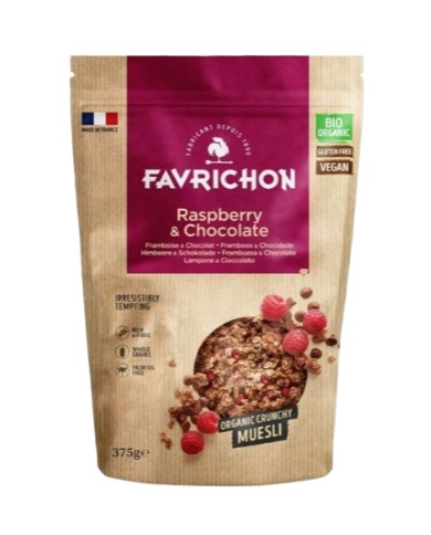 Favrichon muesli crujiente frambuesa chocol 375gr