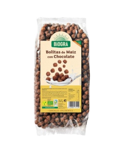 Bolitas cereales cacao 250gr bio biogra
