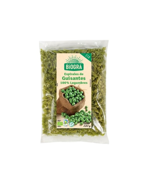 Espirales guisantes 250gr bio biogra