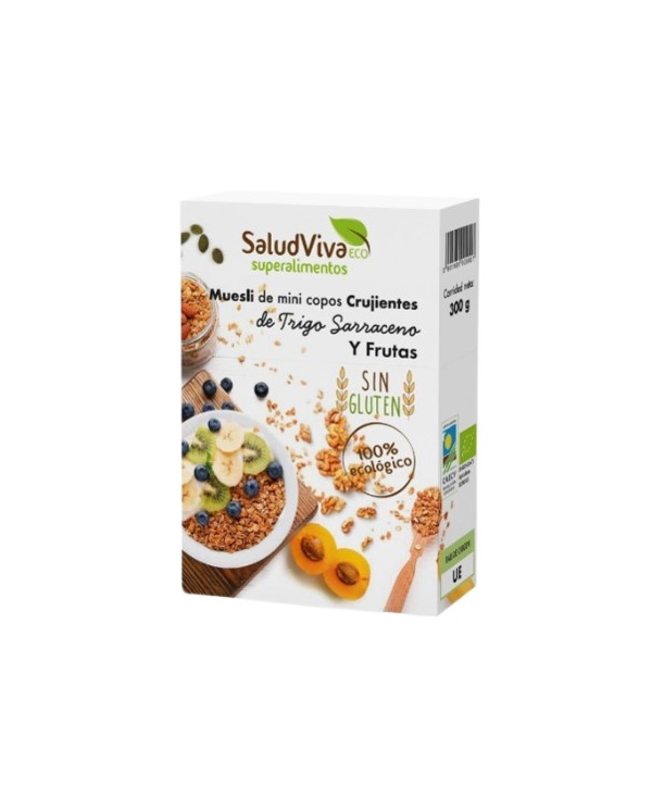 Muesli trigo sarraceno y frutas mini copos s/g s/v