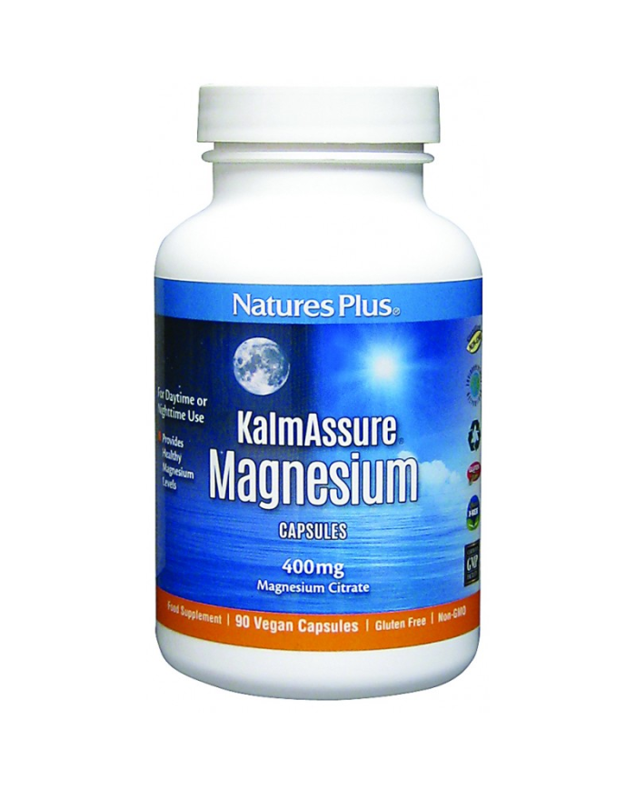 Kalmassure magnesium 90caps 400mg natures plus