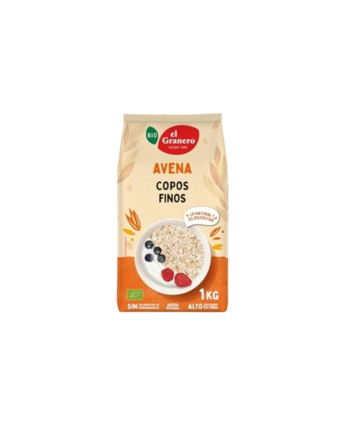 Copos avena finos integral 1kg el granero