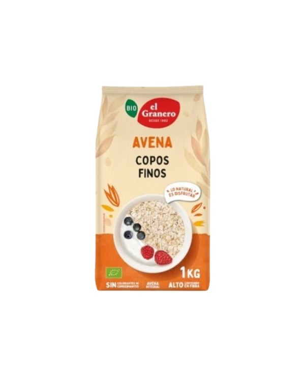 Copos avena finos integral 1kg el granero