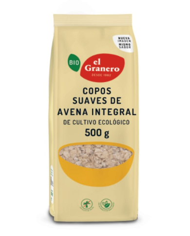 Copos avena finos 500g bio el granero