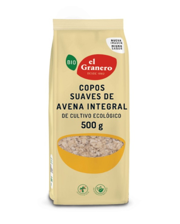 Copos avena finos 500g bio el granero