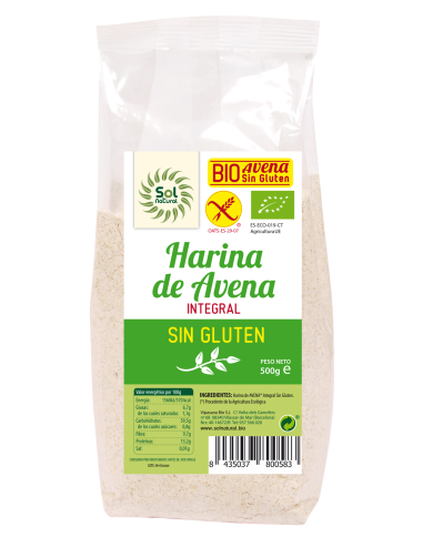 Harina avena s/gluten bio 500g