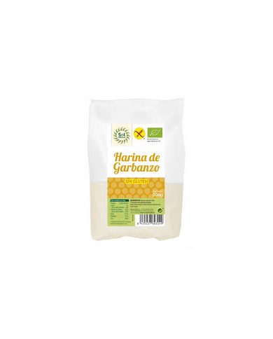 Harina garbanzo sin gluten 500g sol natural