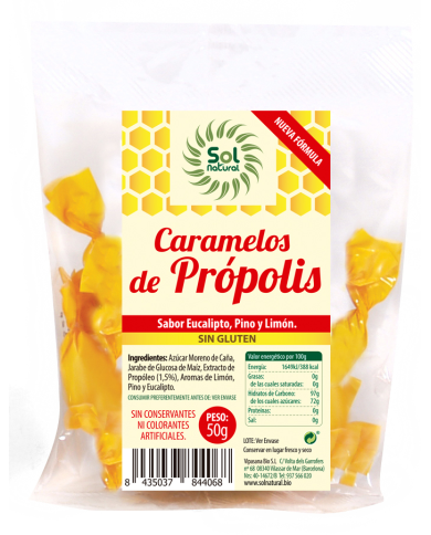 Caramelos propolis 50g bolsa s