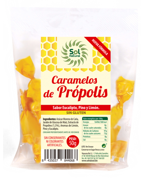 Caramelos propolis 50g bolsa s