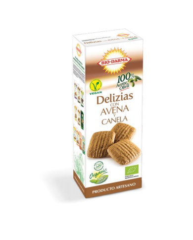 Delizias galletas avena canela 125gr bio biodarma