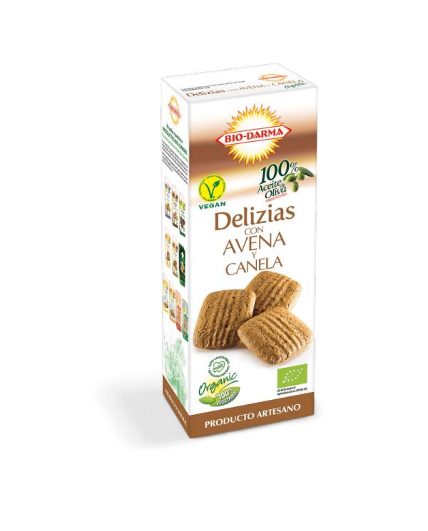 Delizias galletas avena canela 125gr bio biodarma