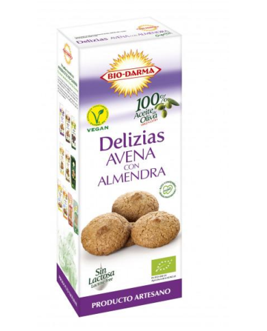 Delicias galletas avena almendra bio 125g biodarma