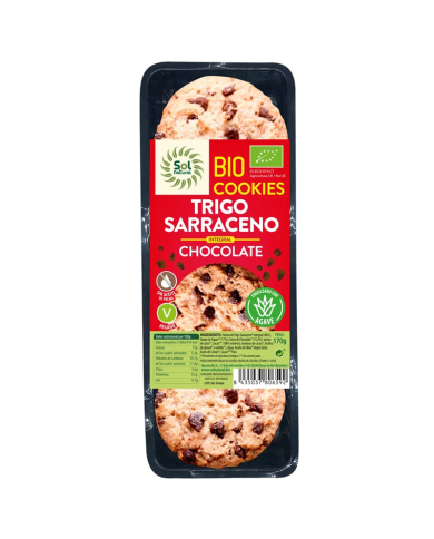 Cookies trigo sarraceno y chocolate 170g.