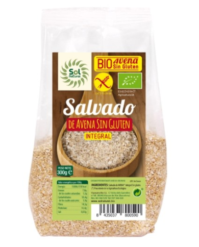 Salvado avena sin gluten eco 300g sol natural