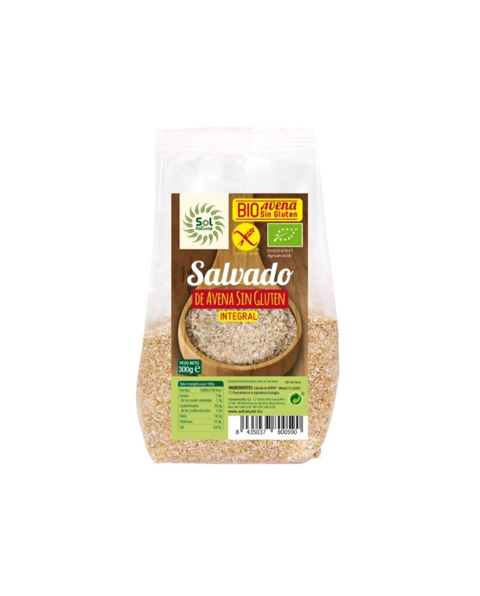 Salvado avena sin gluten eco 300g sol natural