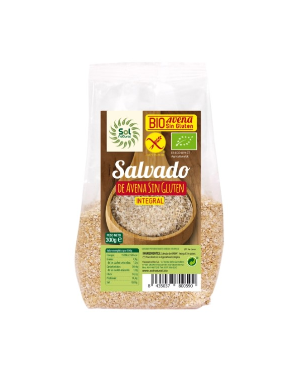 Salvado avena sin gluten eco 300g sol natural