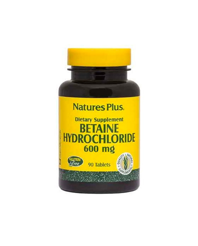 Betaine hydrochloride 600mg natures plus