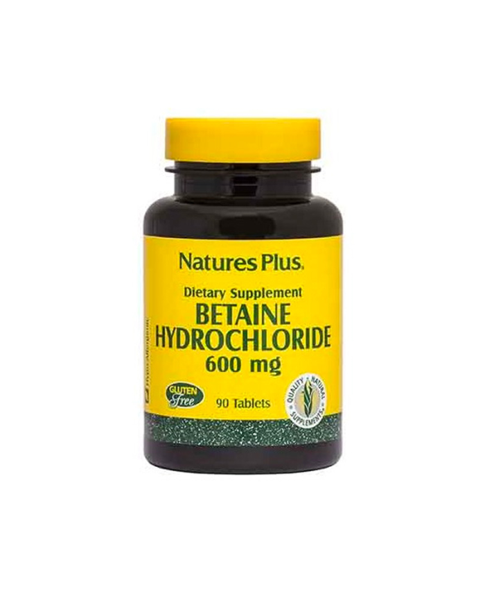 Betaine hydrochloride 600mg natures plus
