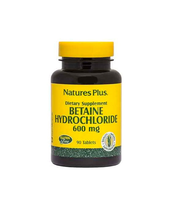 Betaine hydrochloride 600mg natures plus