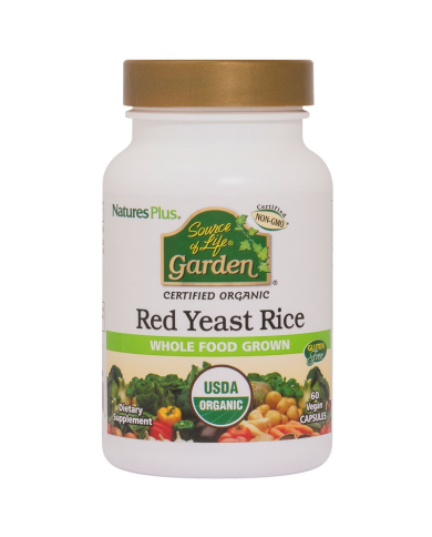 Garden red yeast rice 600mg 60cap natures plus