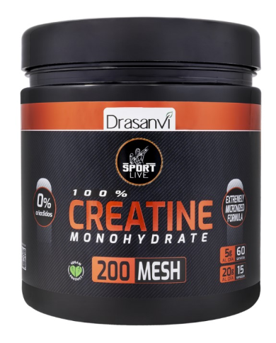 Creatina monohidrato 200 mesh drasanvi 300g drasan
