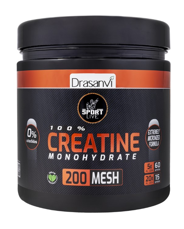 Creatina monohidrato 200 mesh drasanvi 300g drasan