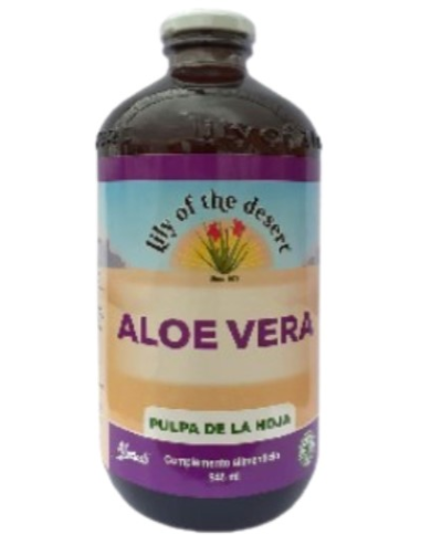 Zumo aloe vera pulpa de la hoja 946ml lily of the