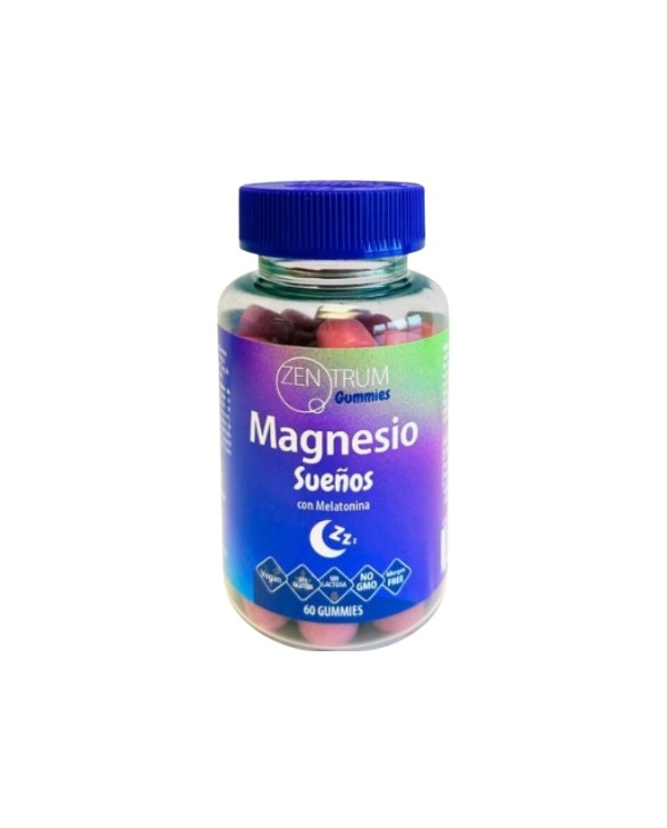 Magnesio sueño melatonina 60 gummies zentrum