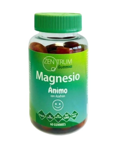 Magnesio animo azafran 60 gummies zentrum